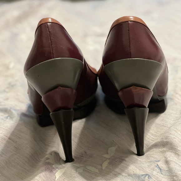 Miu Miu Multi-Colored Stacked Heels - Picture 3 of 6